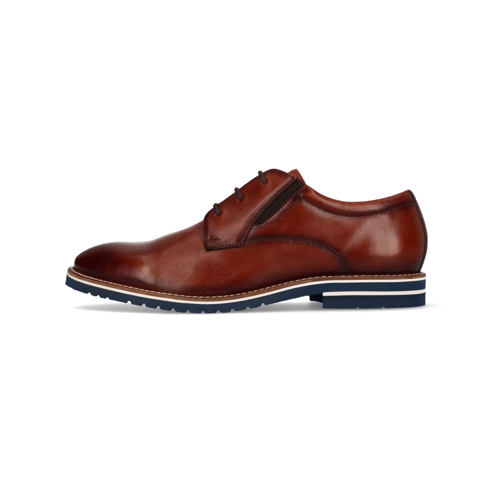 LEDER SCHNÜRSCHUH COGNAC
