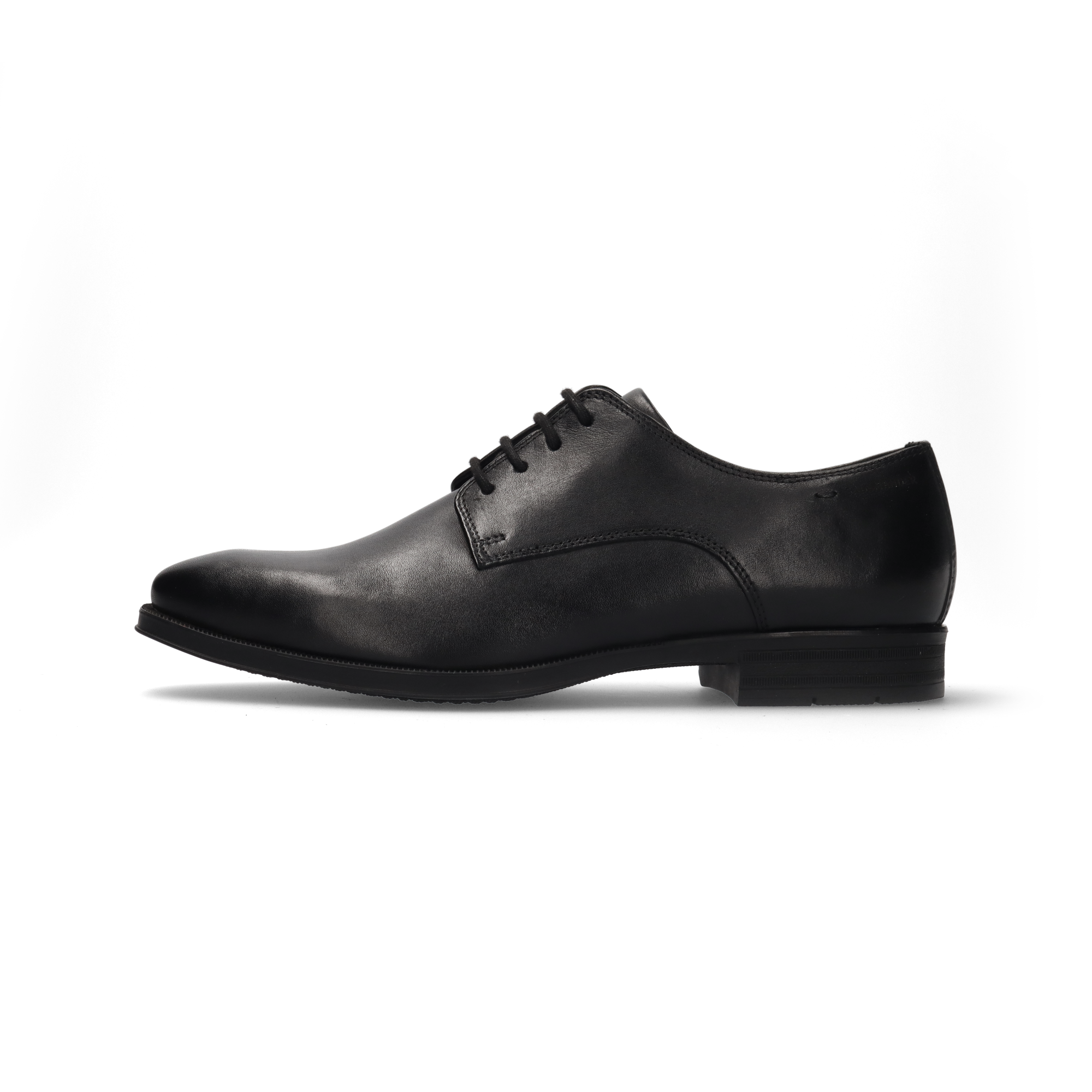 LEDER SCHNÜRSCHUH SCHWARZ