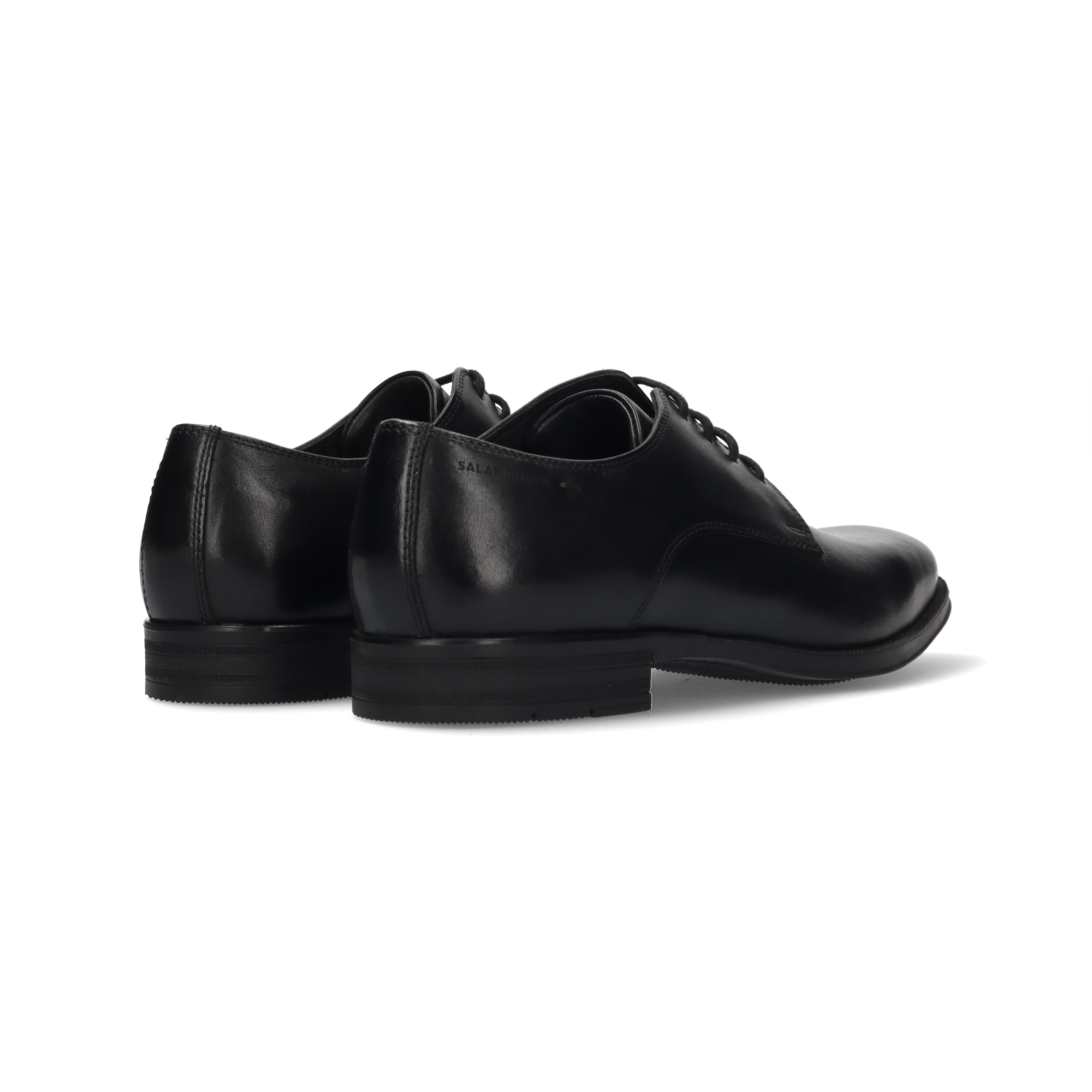 LEDER SCHNÜRSCHUH SCHWARZ