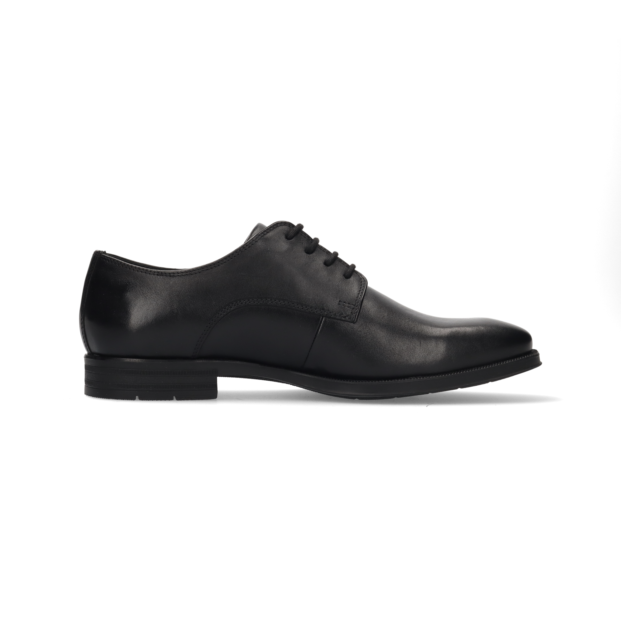 LEDER SCHNÜRSCHUH SCHWARZ