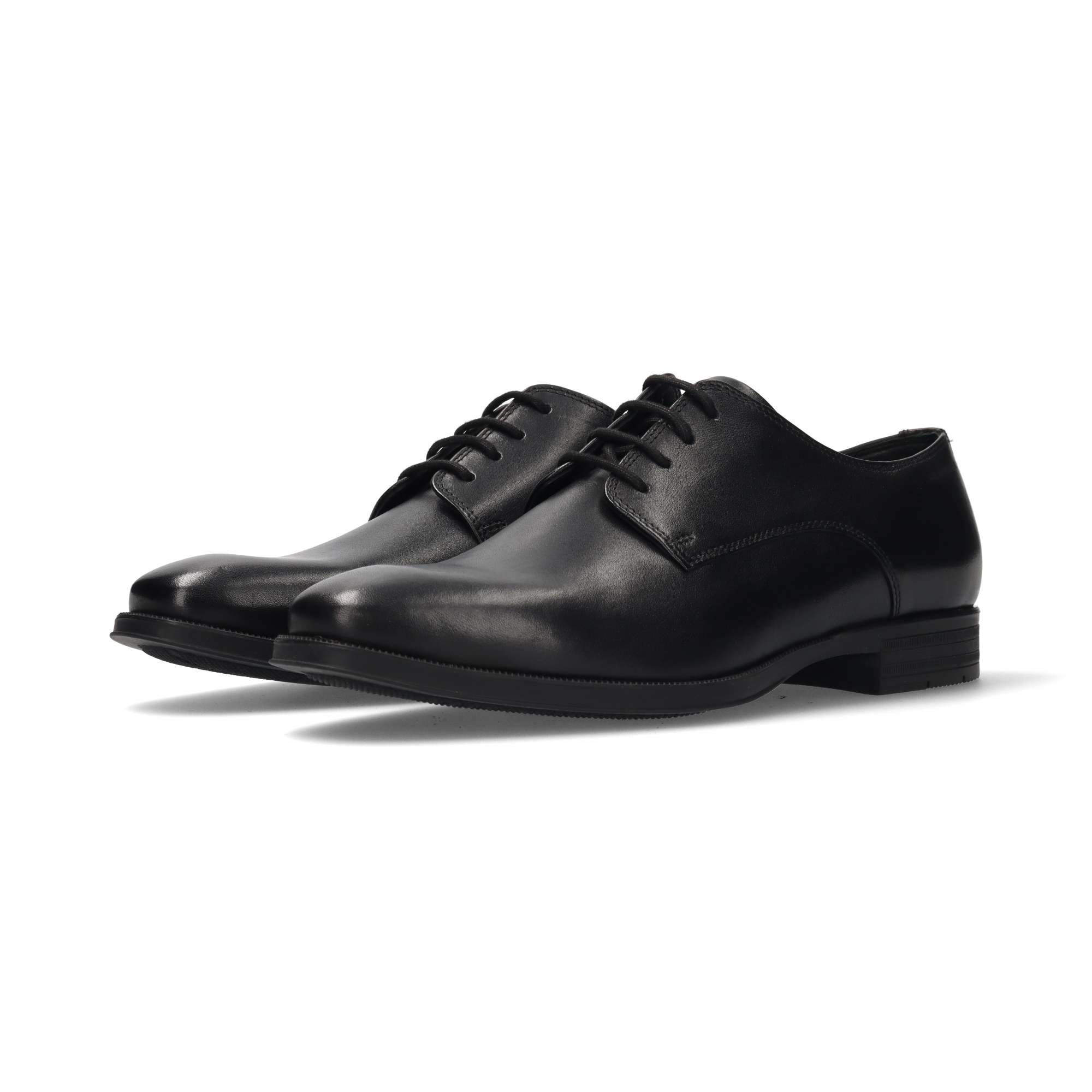 LEDER SCHNÜRSCHUH SCHWARZ