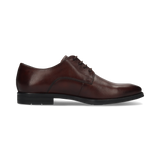 LEATHER LACE-UP SHOES BROWN