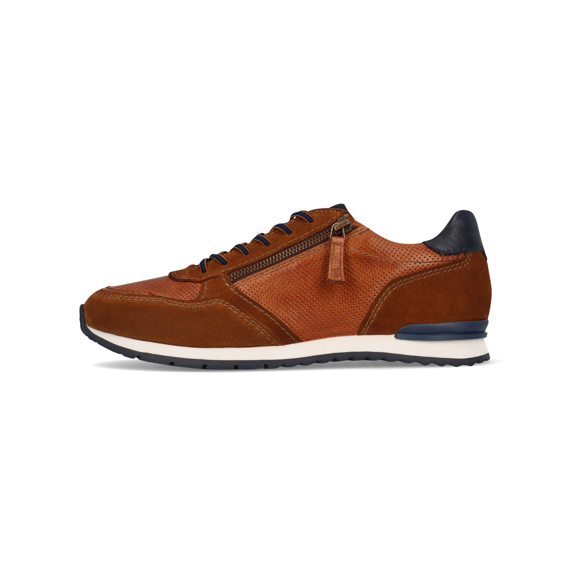LEDER SNEAKER COGNAC