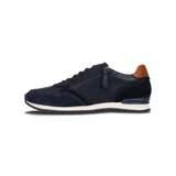 LEDER SNEAKER DUNKELBLAU/BLAU