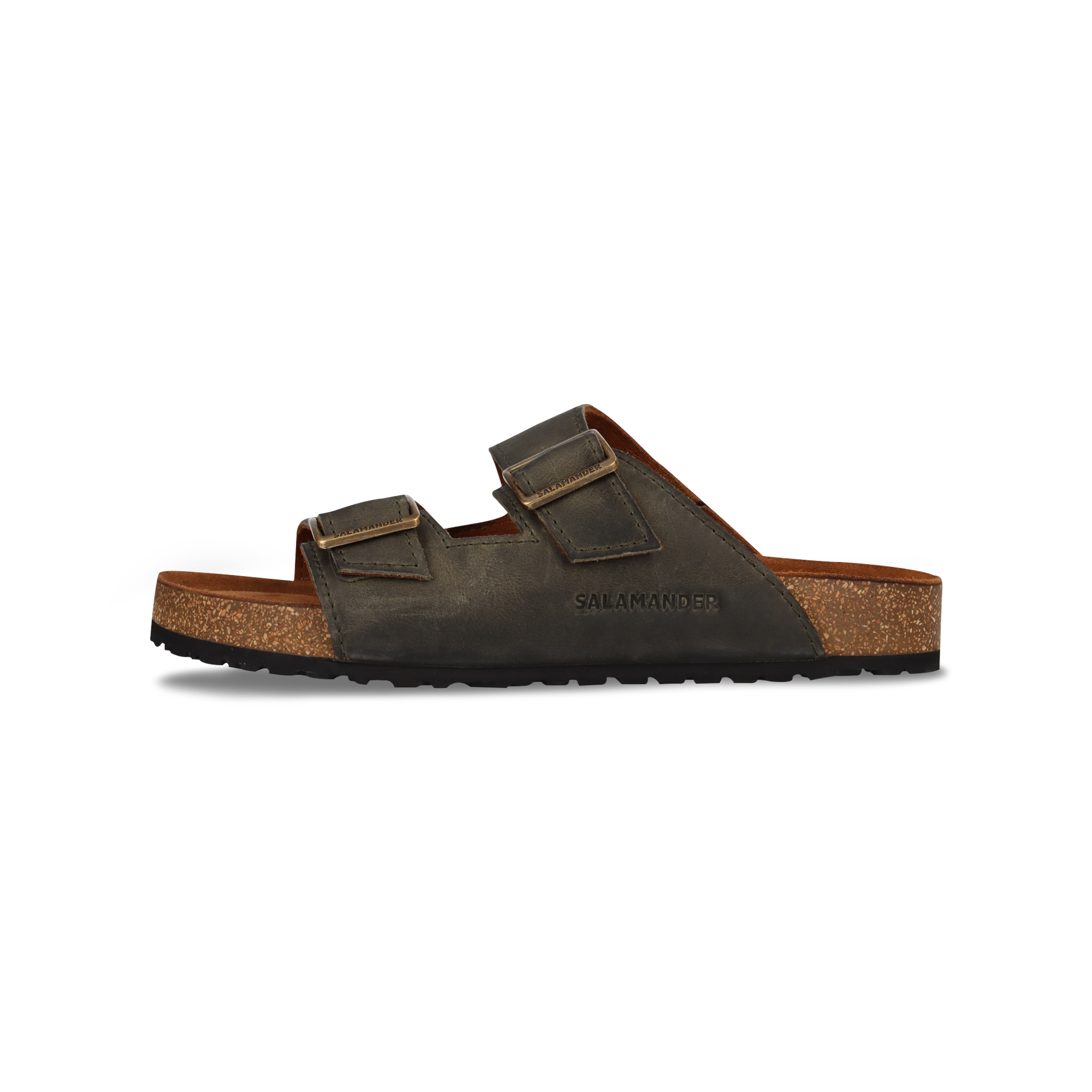 SALAMANDER Stilvolle Sandalen F r Herren Leder Dunkelgr n salamander-stilvolle-sandalen-f-r-herren-leder-dunkelgr-n