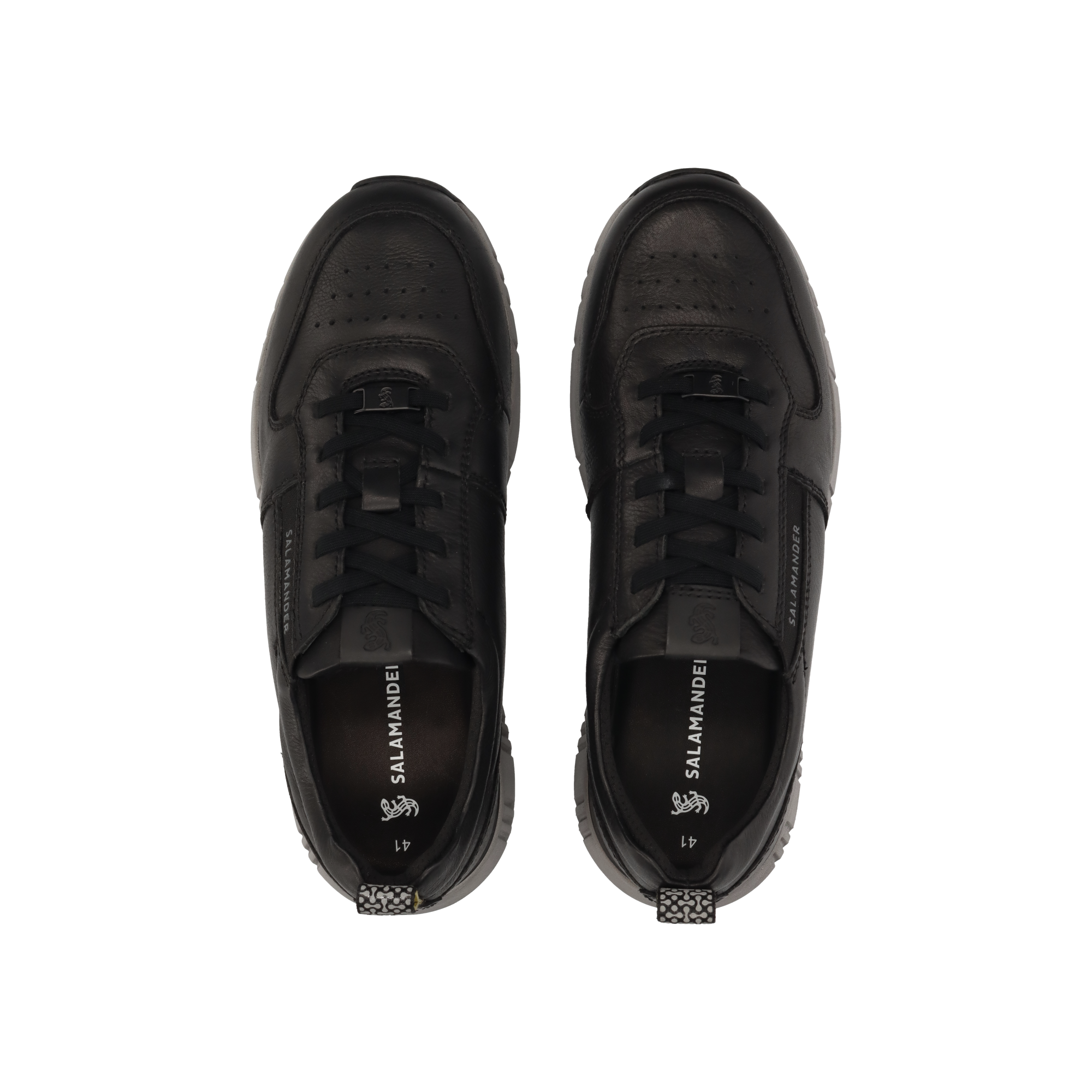 LEDER SNEAKER SCHWARZ