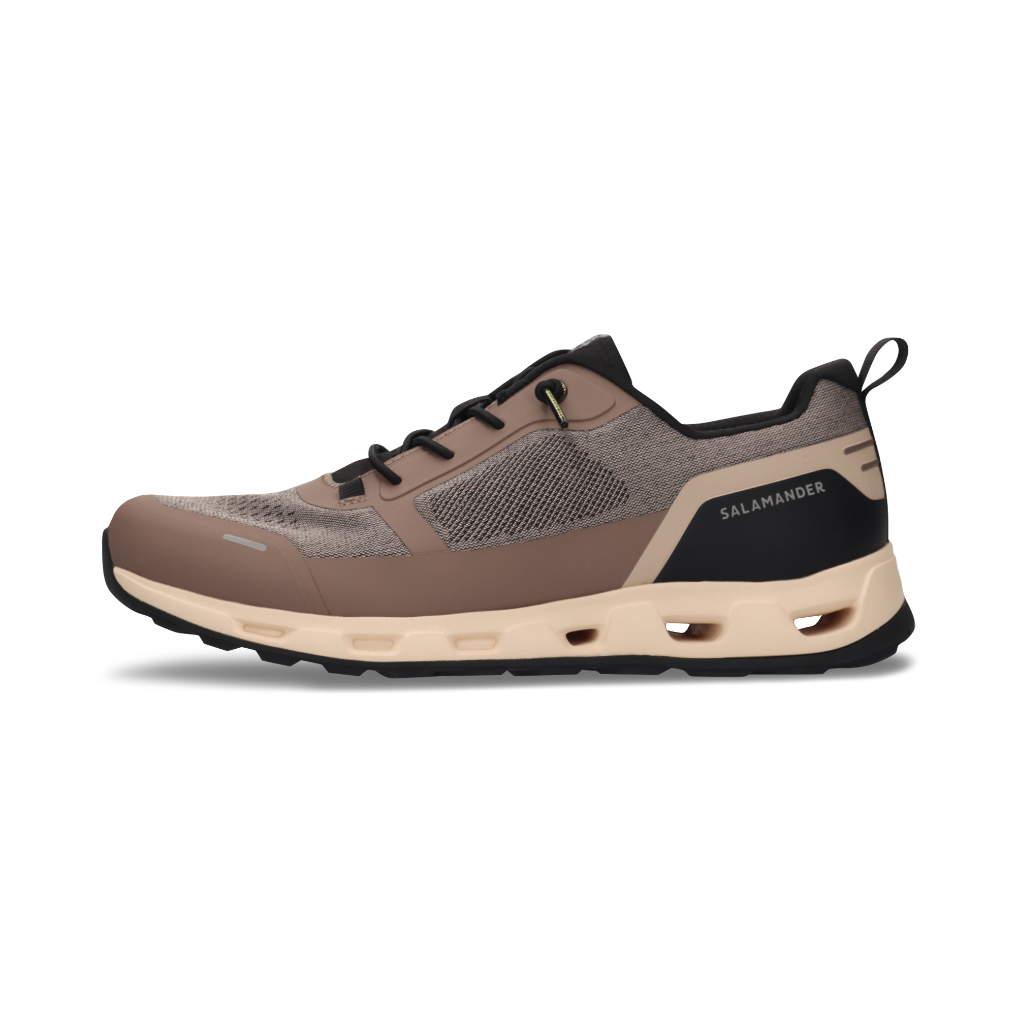 SNEAKER TAUPE/SCHWARZ