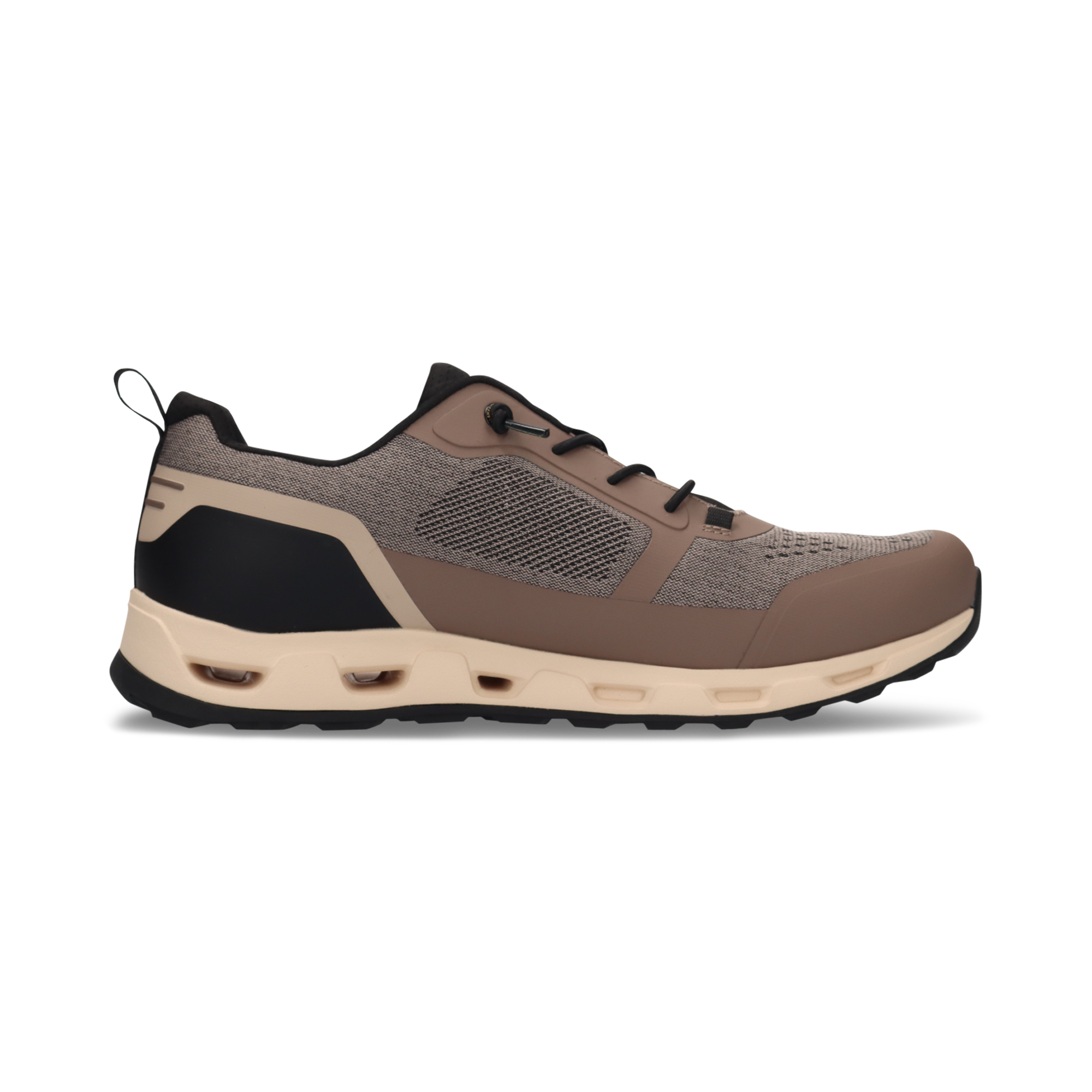 SNEAKER TAUPE/SCHWARZ