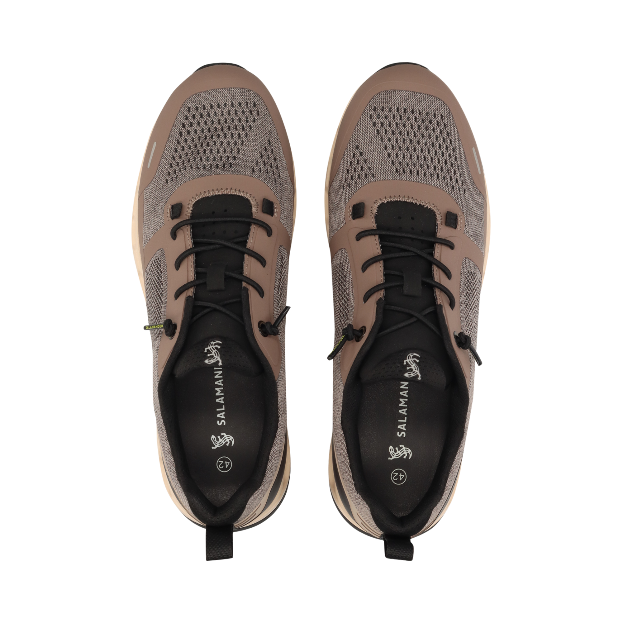 SNEAKER TAUPE/SCHWARZ