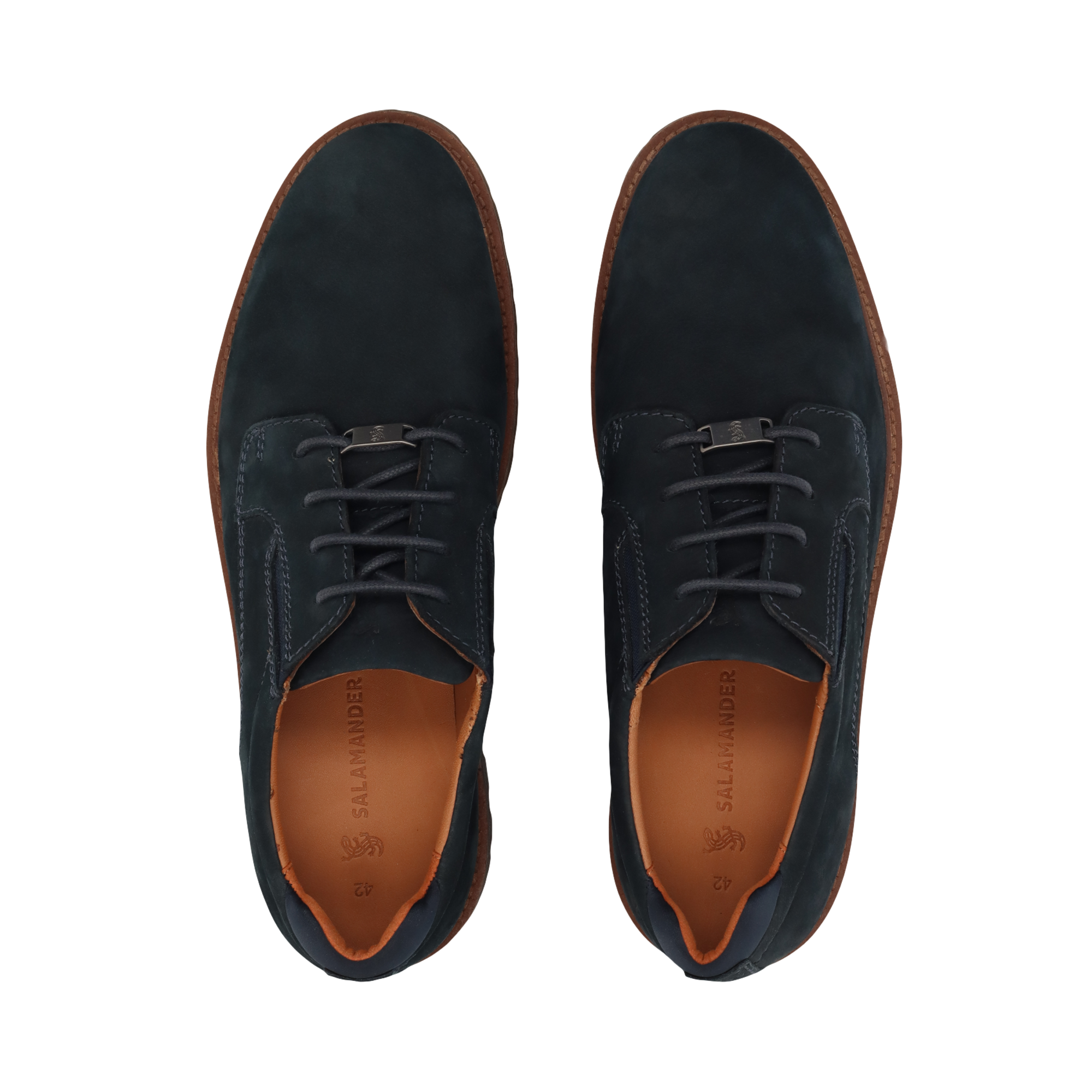 LEDER SCHNÜRSCHUH DUNKELBLAU