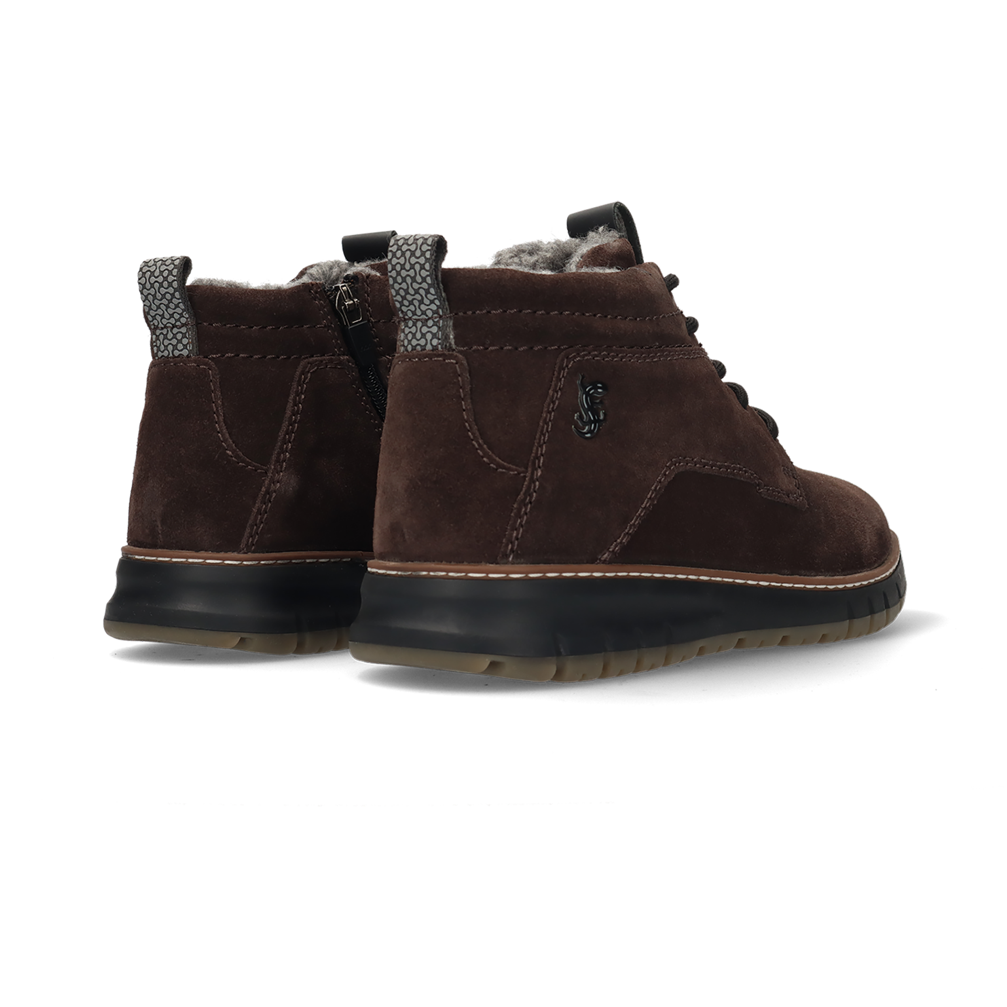 LEDER SCHNÜRSCHUH DUNKELGRAU