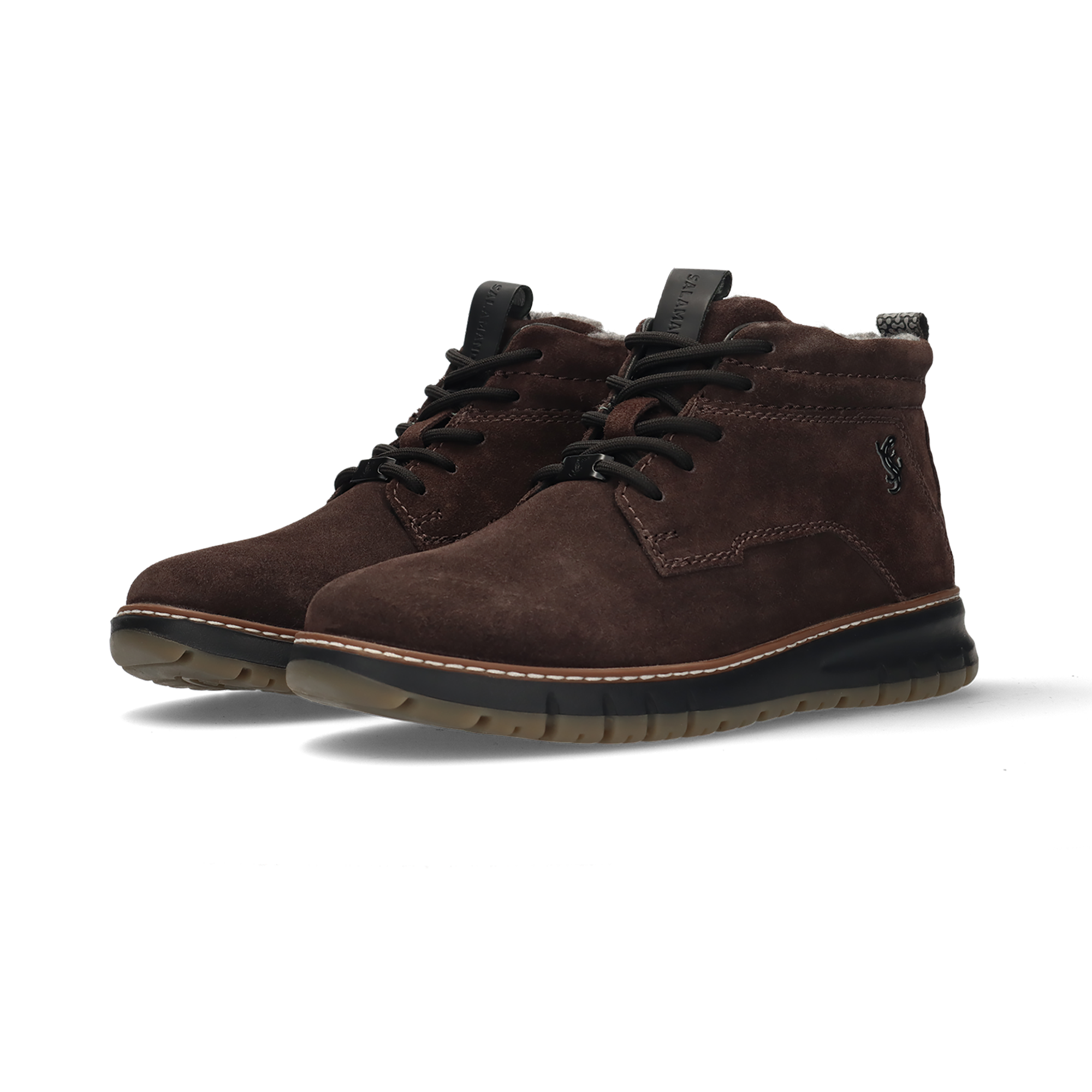 LEDER SCHNÜRSCHUH DUNKELGRAU