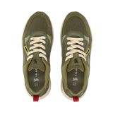 LEATHER SNEAKERS DARK GREEN/GREEN