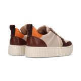 LEATHER SNEAKERS BEIGE/MULTICOLOR