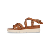 Leder Sandale cognac