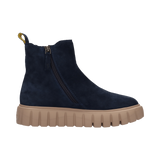 LEDER CHELSEA-STIEFELETTE DUNKELBLAU