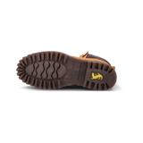 LEDER SCHNÜRSTIEFELETTE COGNAC/DUNKELBRAUN