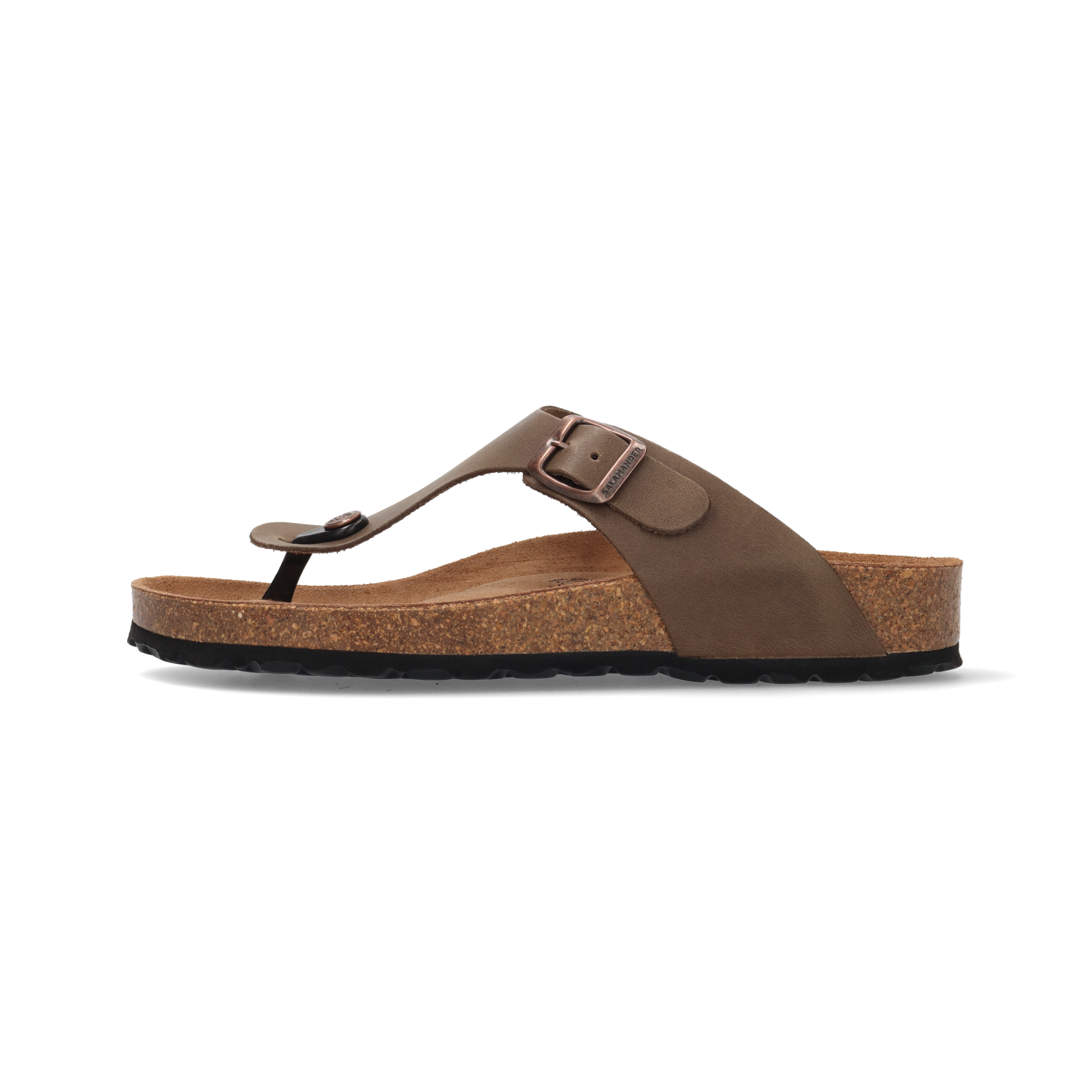 Leder Zehentrenner mittelbraun