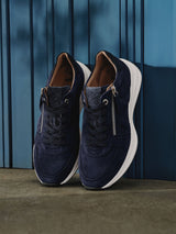 Leather Sneaker dark blue