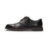 LEDER SCHNÜRSCHUH SCHWARZ