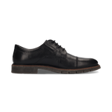 LEDER SCHNÜRSCHUH SCHWARZ