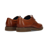 LEDER SCHNÜRSCHUH COGNAC