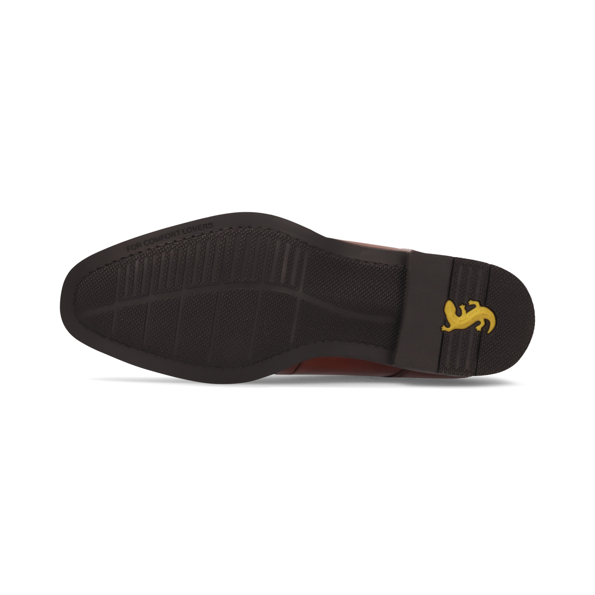 LEATHER LACE-UP SHOES COGNAC