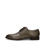 Beige Herren-Business-Schnürer aus Leder