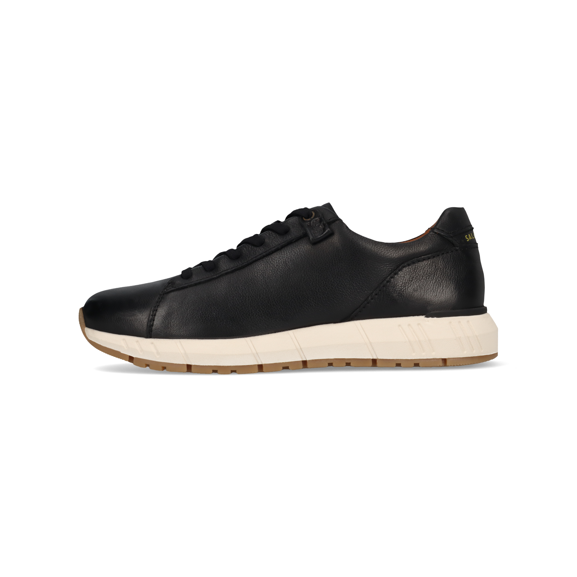 Leder Sneaker schwarz