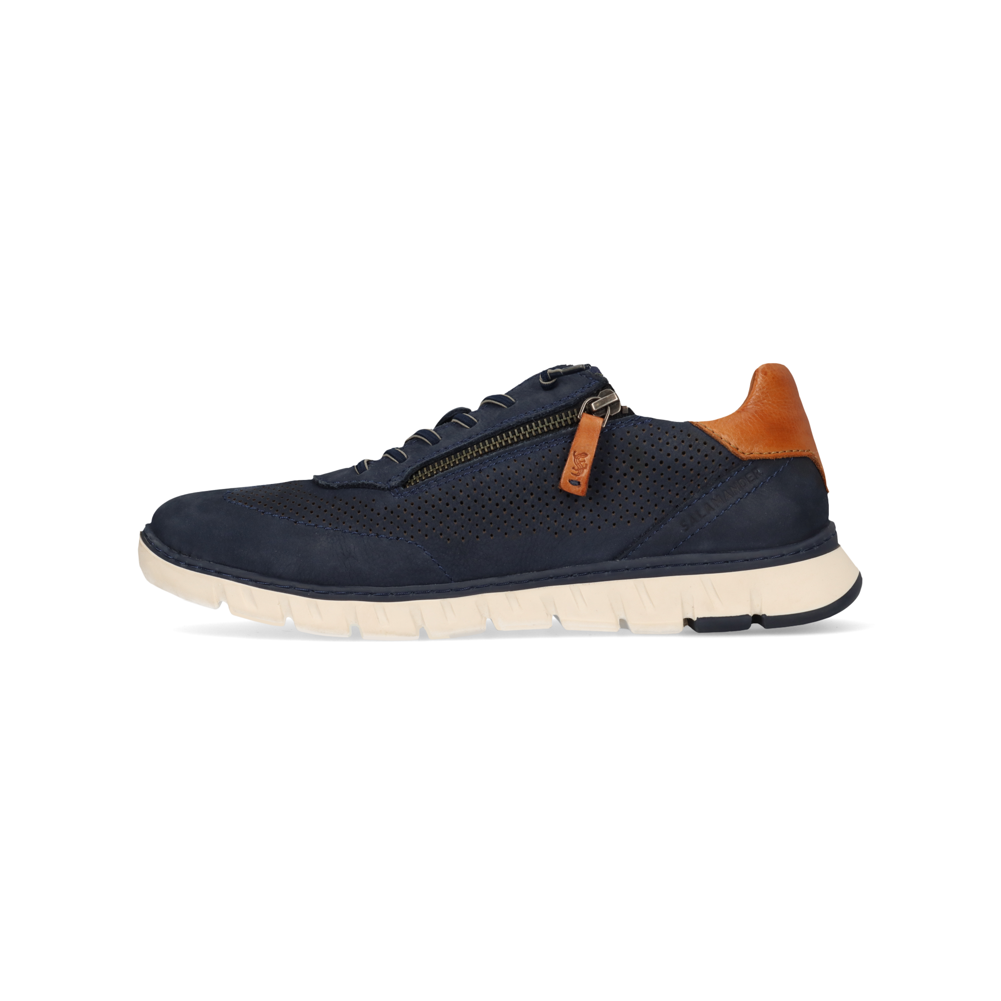 Leder Sneaker blau