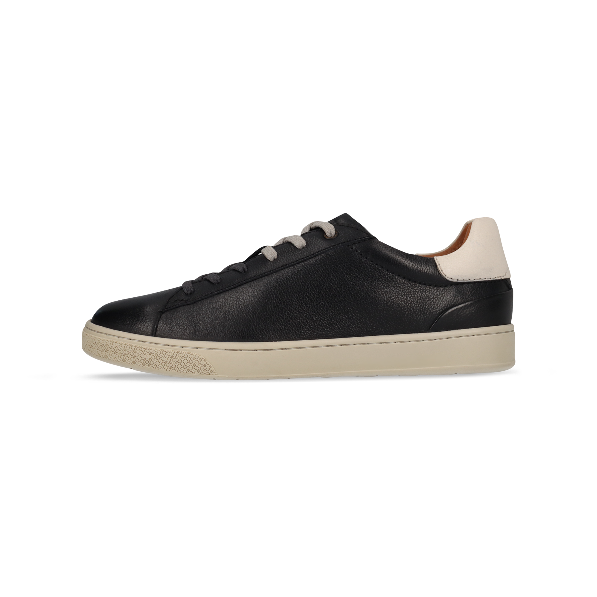 Leder Sneaker schwarz