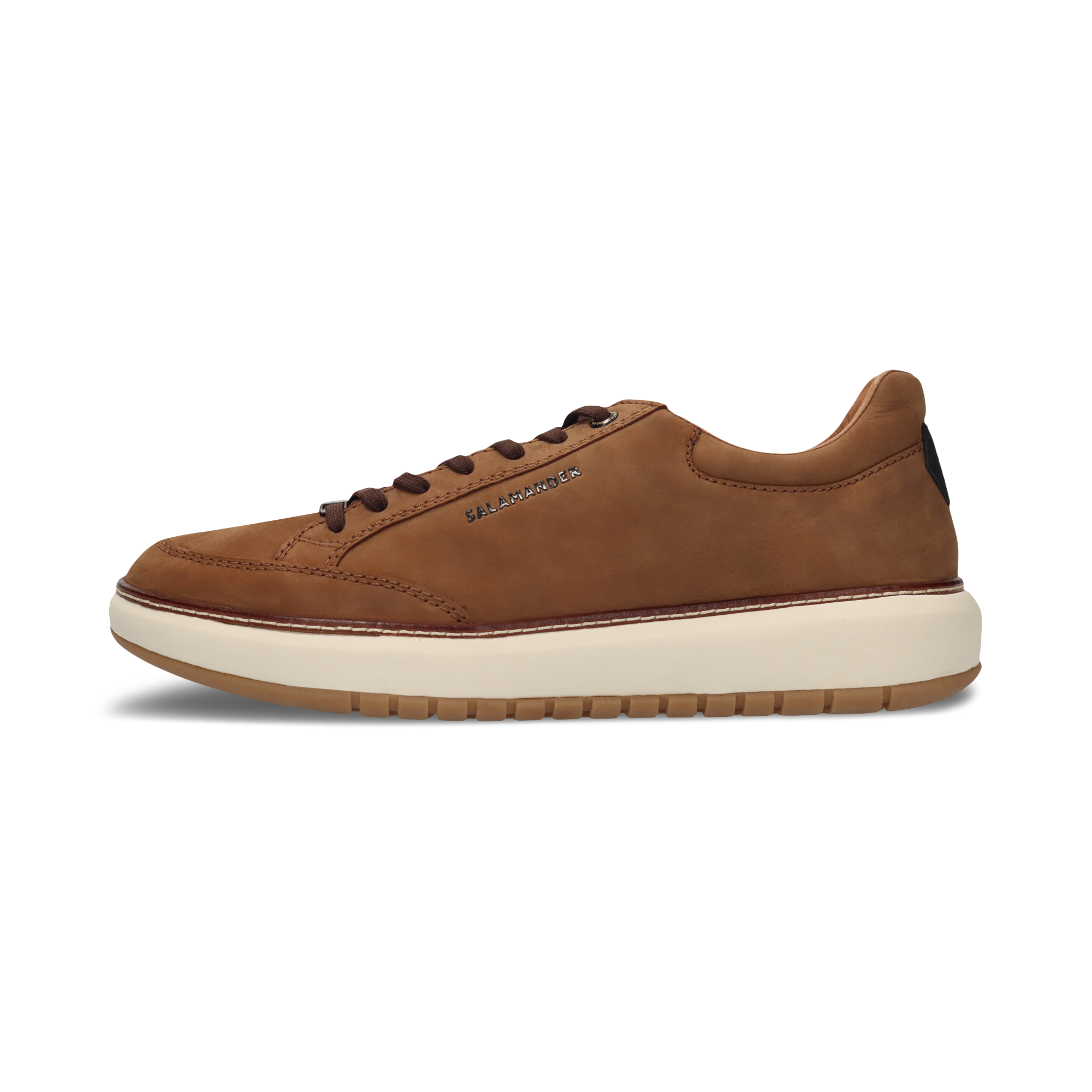 LEDER SNEAKER HELLBRAUN