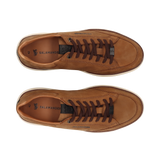 LEDER SNEAKER HELLBRAUN