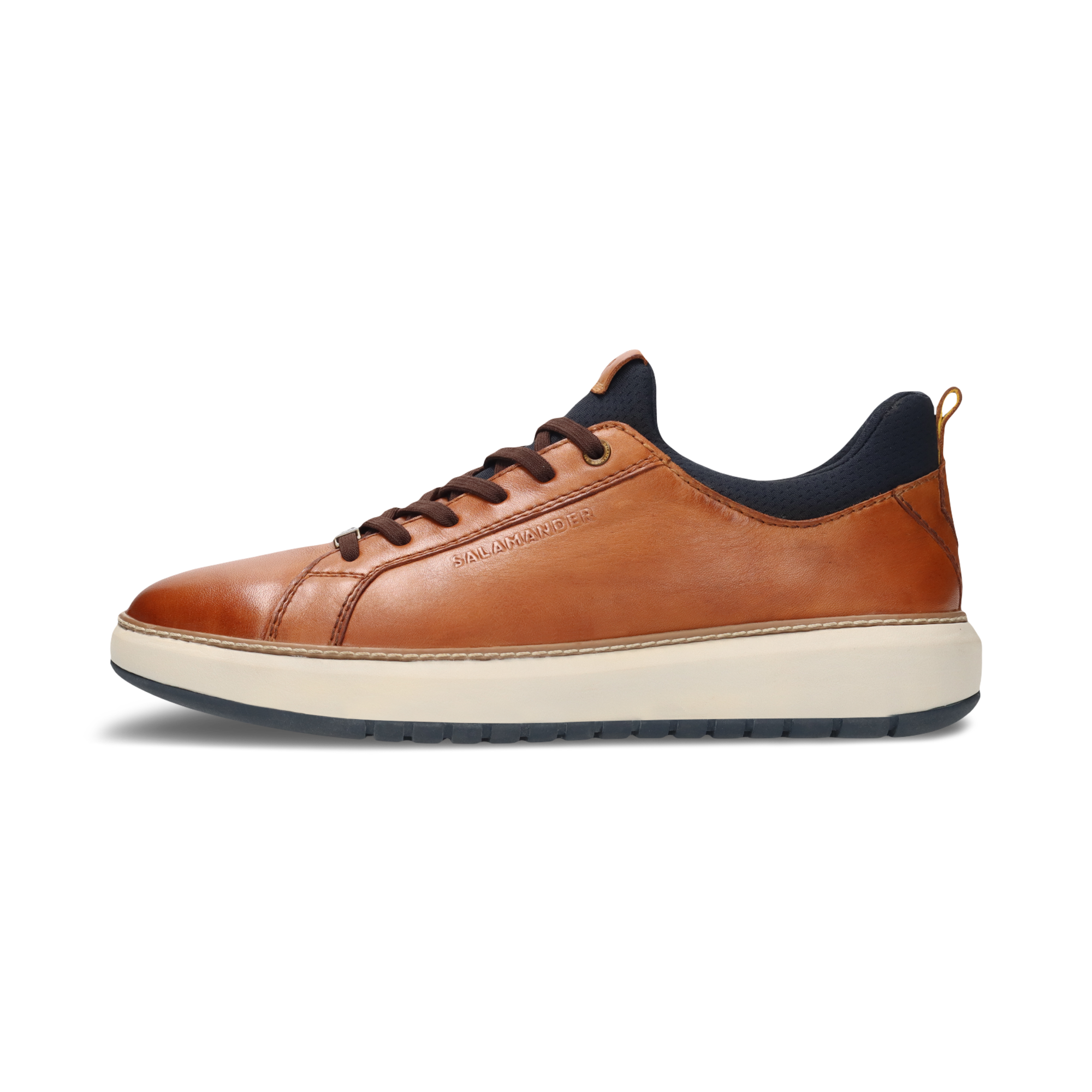 LEDER SNEAKER COGNAC