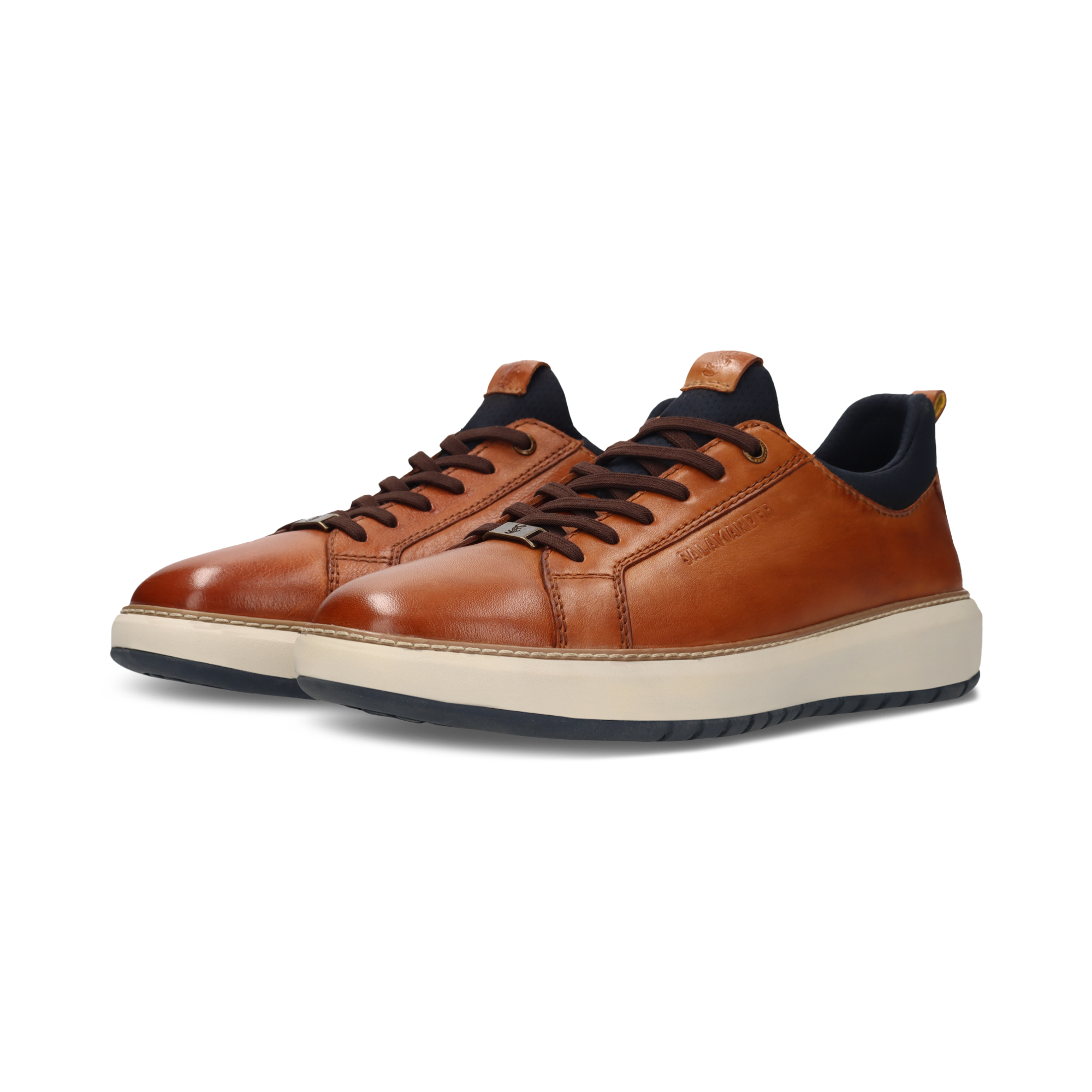 LEDER SNEAKER COGNAC