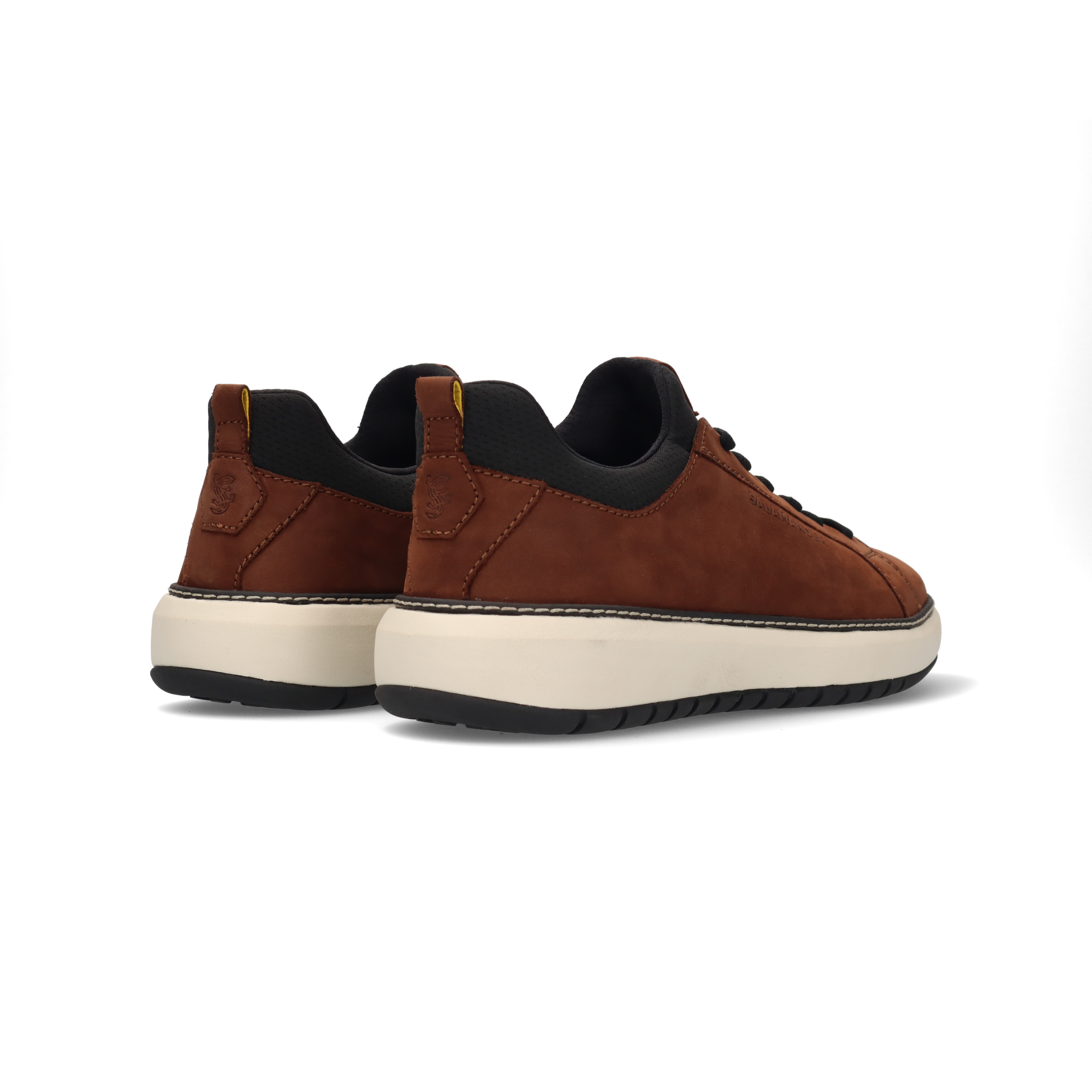 Nubuck leather sneakers dark brown