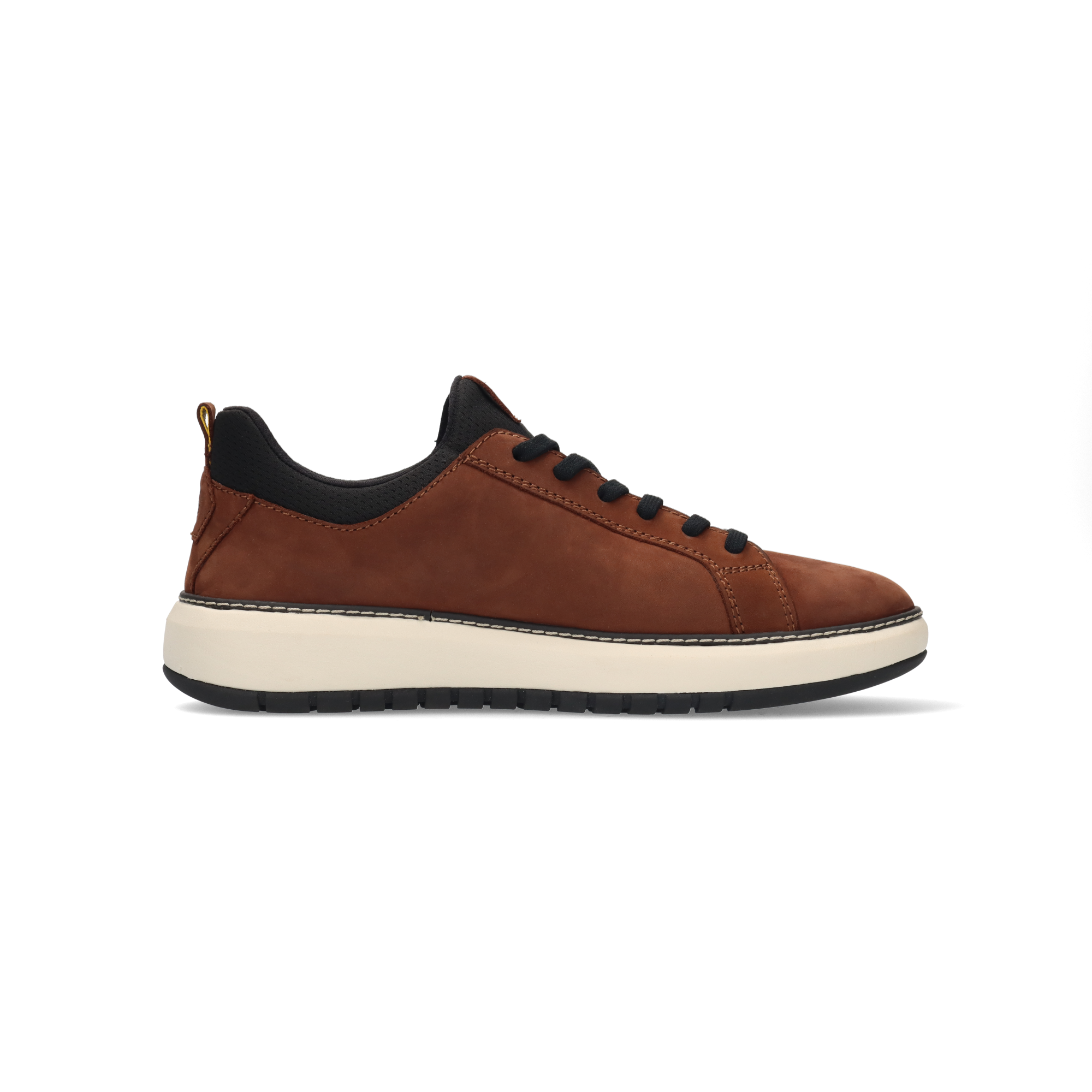 Nubuck leather sneakers dark brown