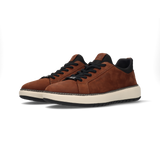 Nubuck leather sneakers dark brown