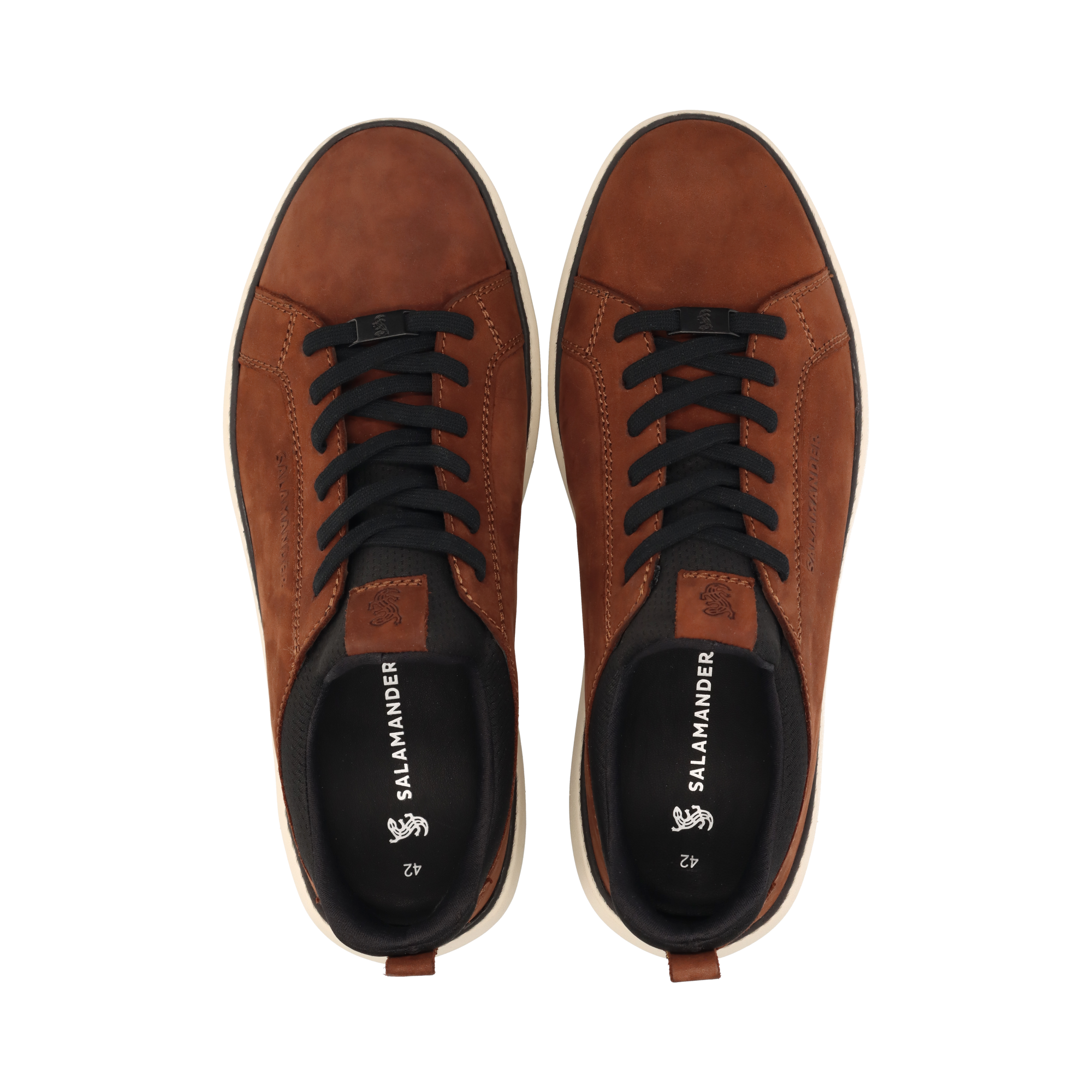 Nubuck leather sneakers dark brown