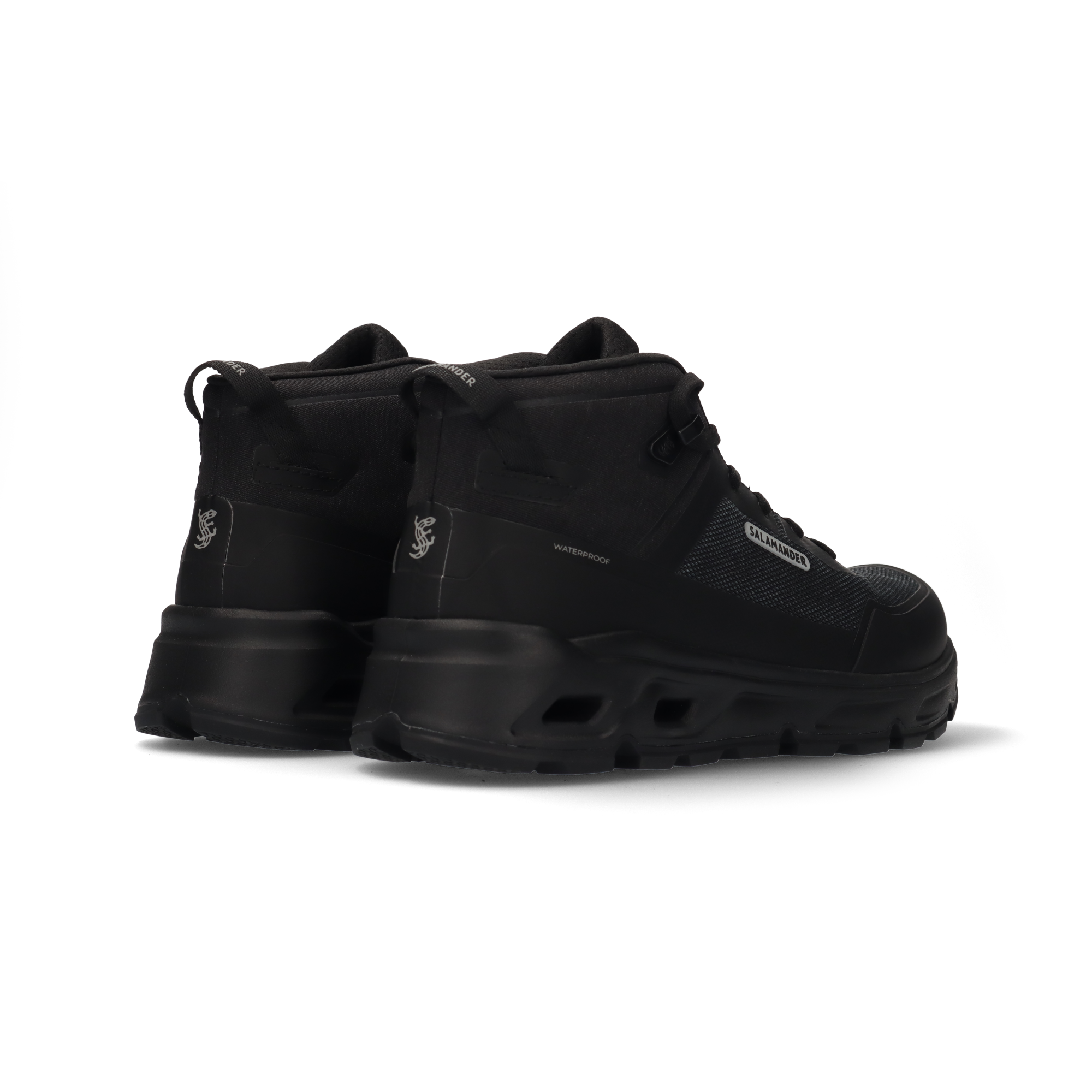 Schnürstiefel in Schwarz