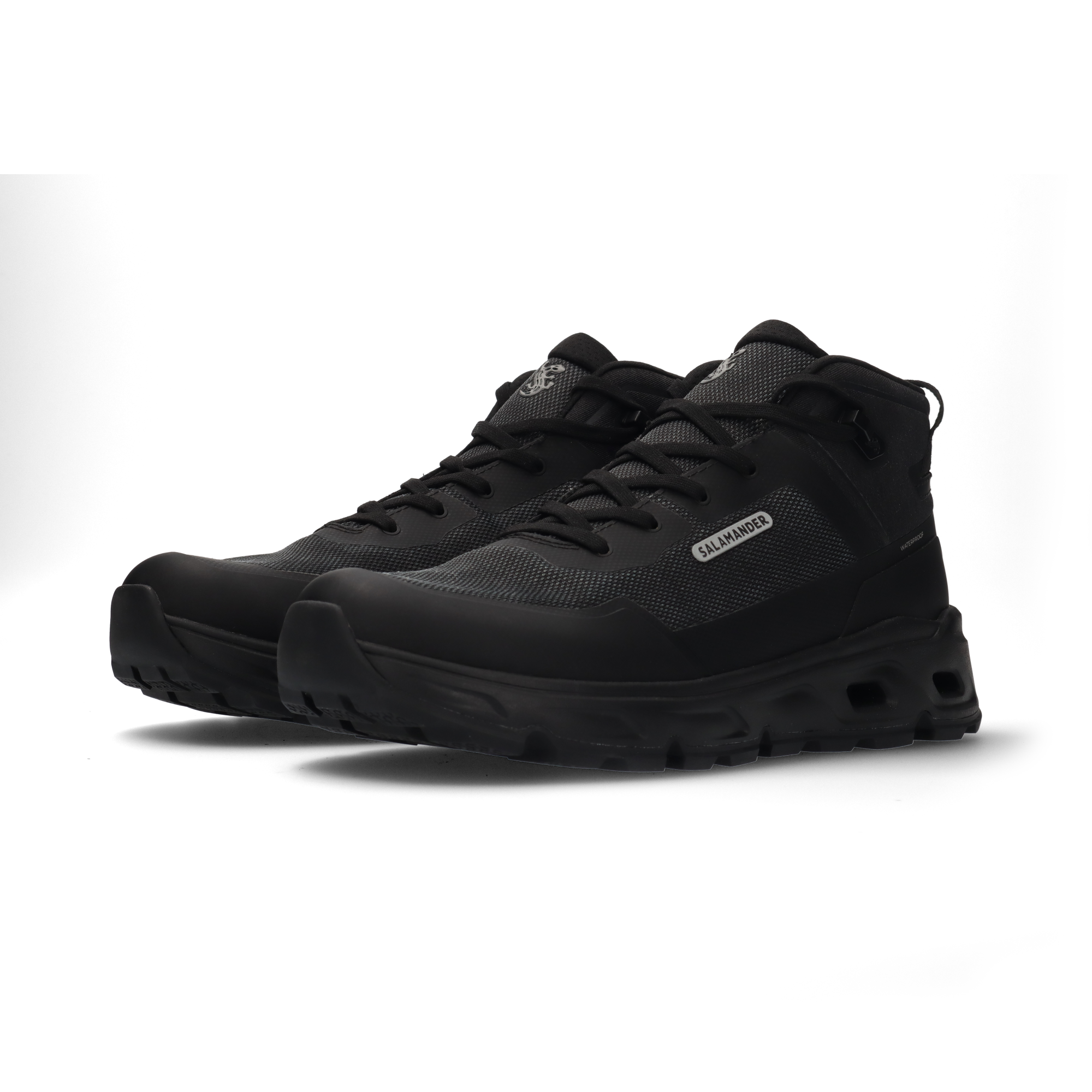 Schnürstiefel in Schwarz