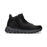 Leder Schnürstiefel Schwarz
