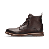 Leder Schnürstiefel Dunkelbraun
