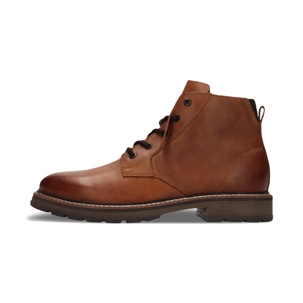 靴 MARINESERRE LEATHER SPOOR LACED-UP BOOTS SALAMANDER Brown Leather Lace-Up Boots | Experience Timeless