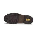 Leder-Schnürstiefel in Braun