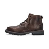 Leder Schnürstiefel dunkelgrau