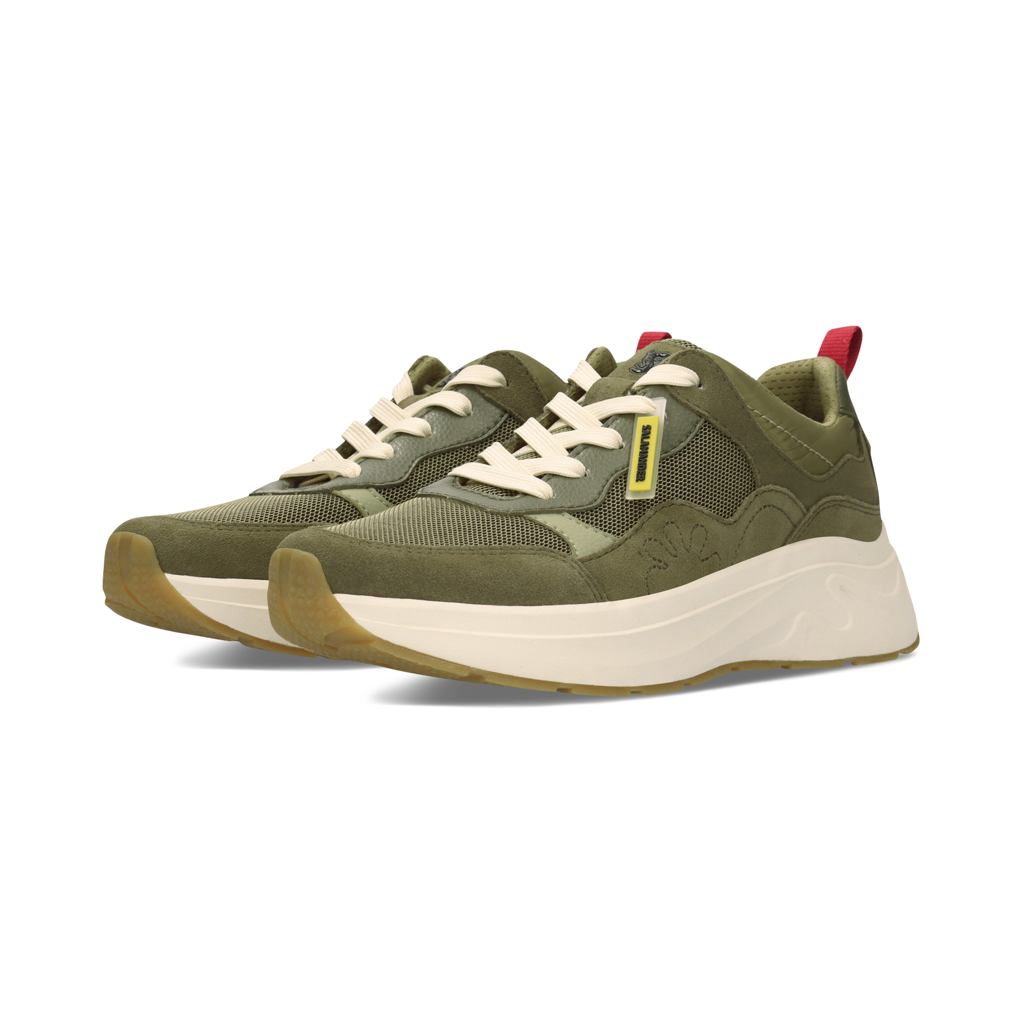 LEATHER SNEAKERS DARK GREEN/GREEN