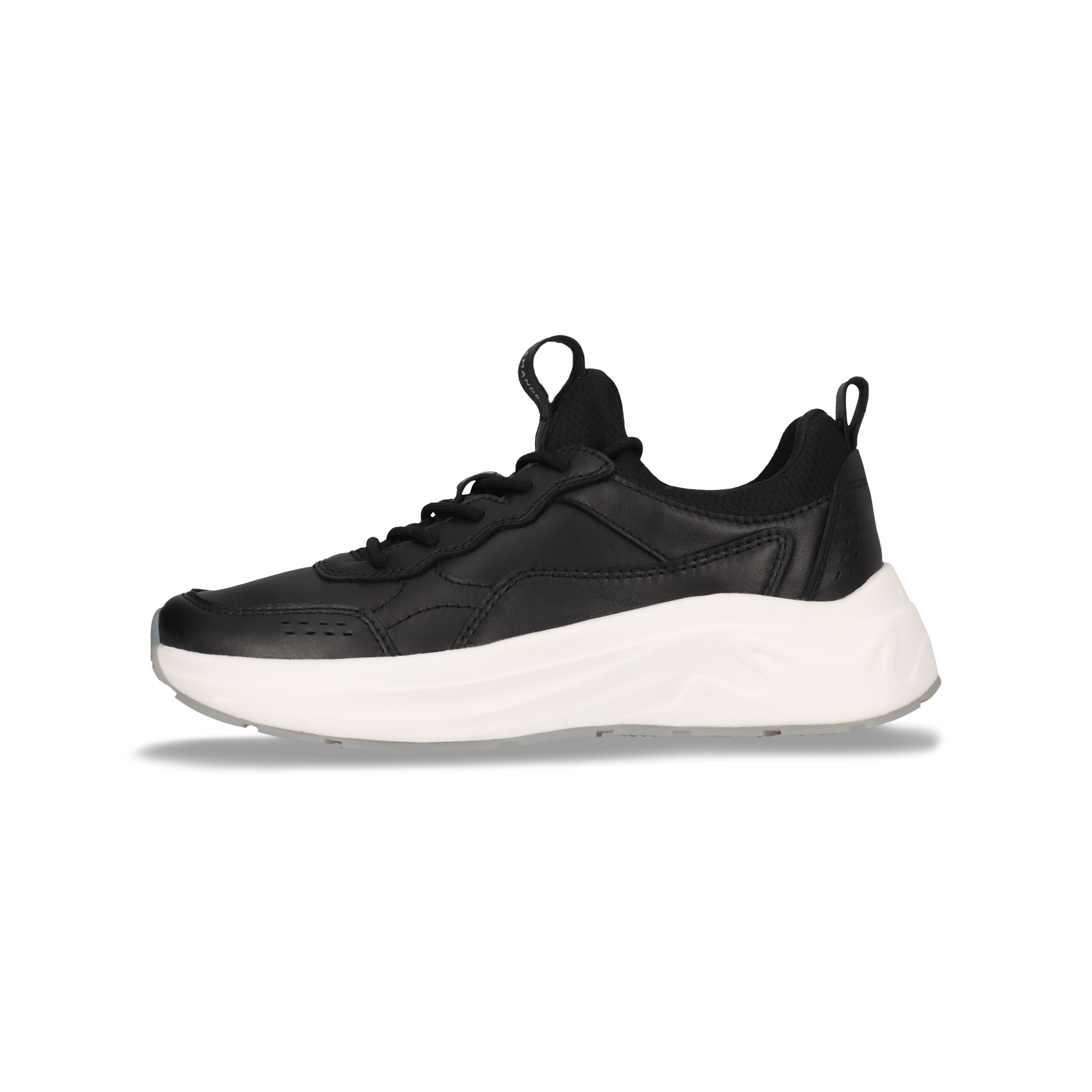 Leder Sneaker Schwarz