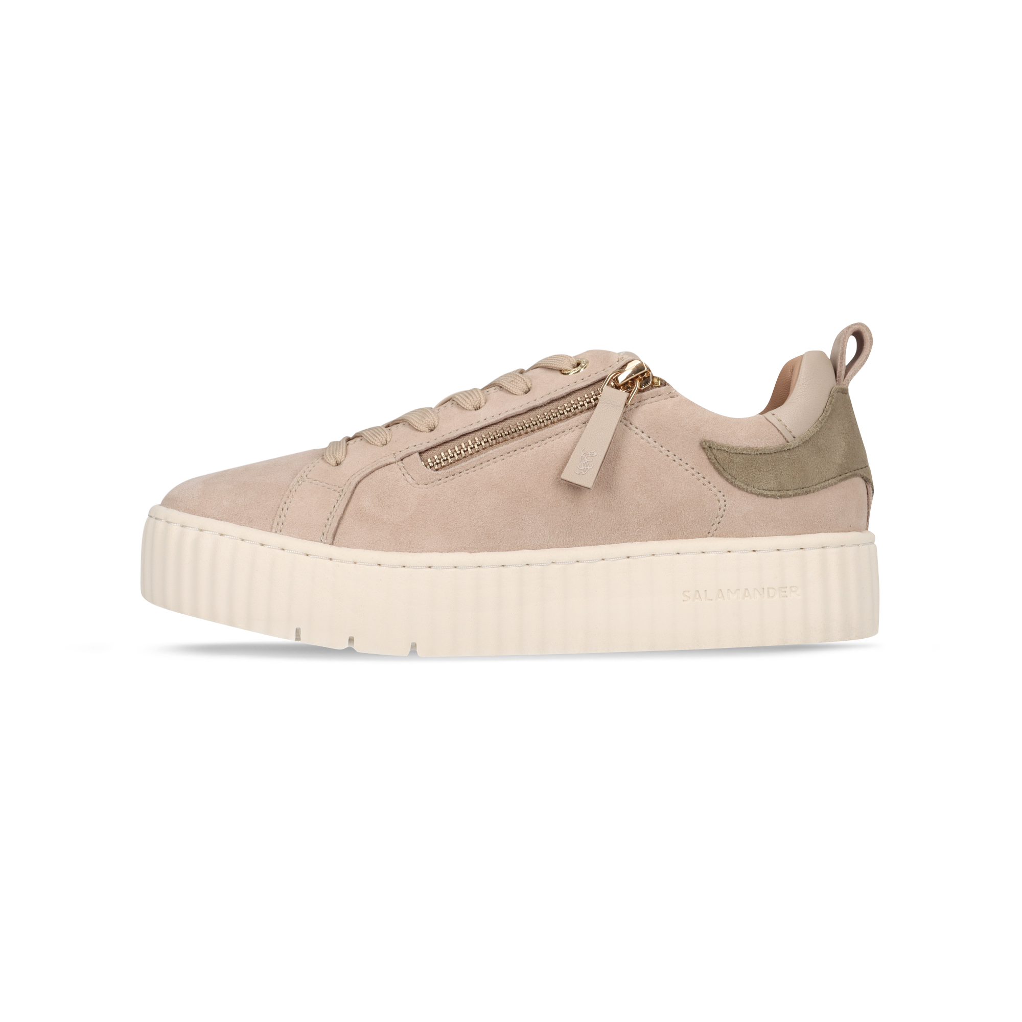 Leder Sneaker beige