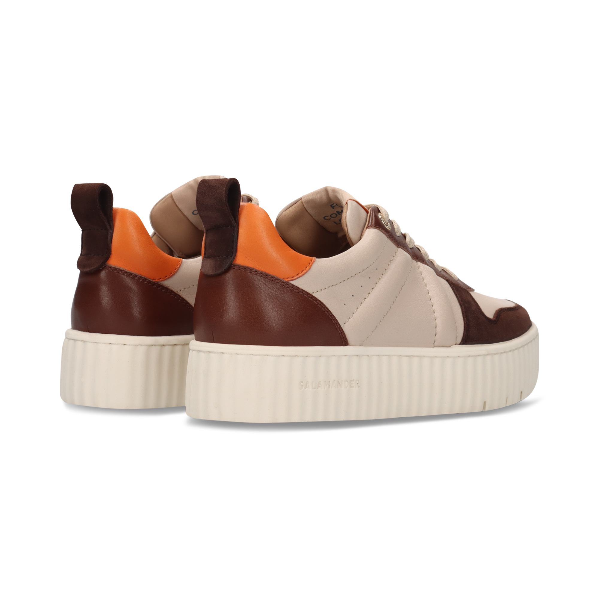 LEATHER SNEAKERS BEIGE/MULTICOLOR